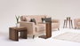 Hanah Home Juego de Mesas Anidadas Triple en Nogal